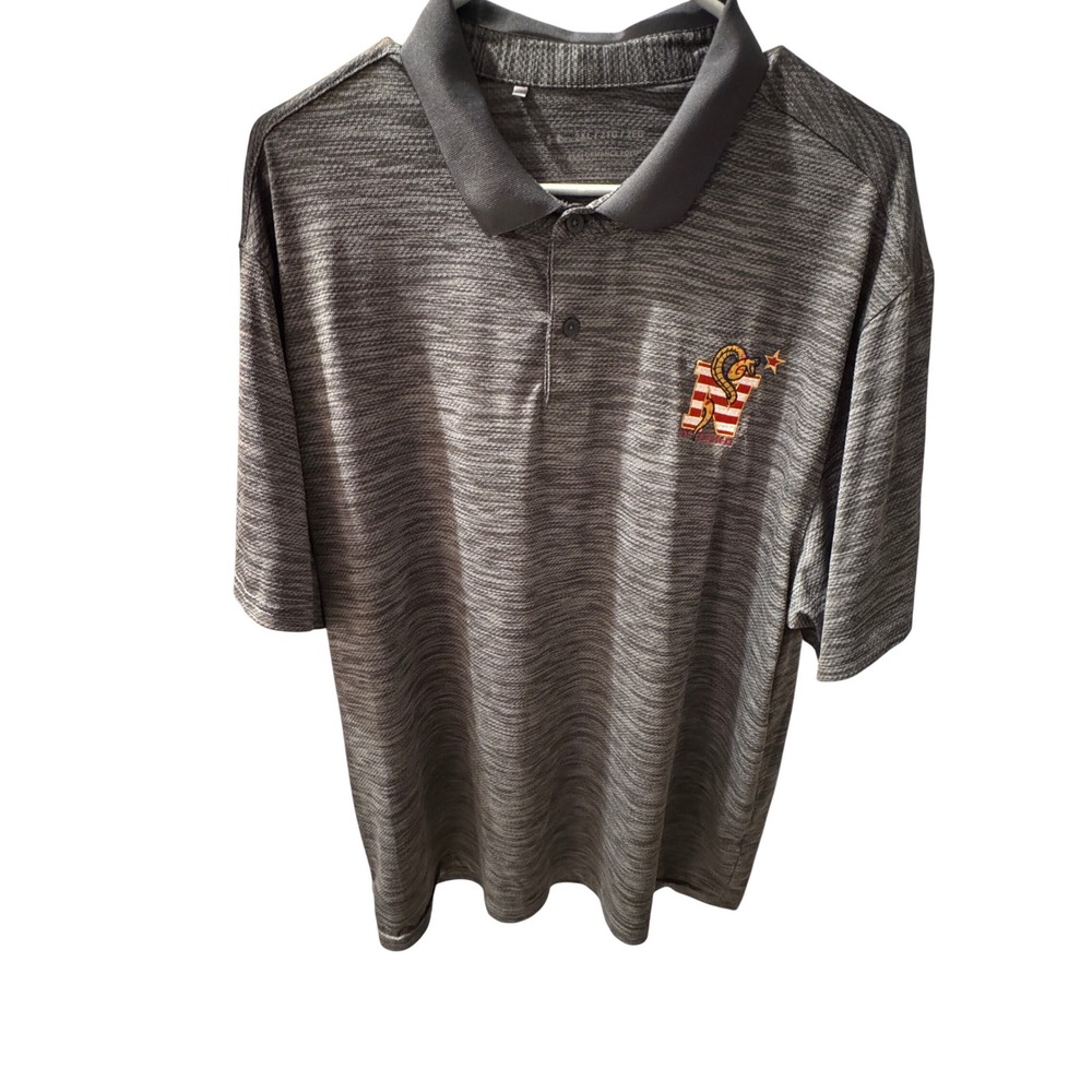 Under‎ Armour Mens 2XL Performance Polo Shirt Gray Heathered USA Navy